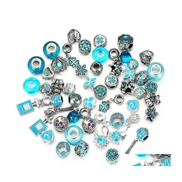 매력 50pcs/lot crystal big hole loose spacer craft 유럽식 라인 스톤 비드 펜던트 매력 팔찌 목걸이 패션 DIY Jewelr otejx