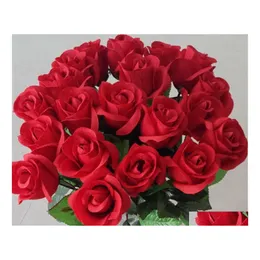 Decorative Flowers Wreaths Festive Fresh Rose Artificial Real Touch Home Decorations For Wedding Party Drop Delivery Garden Supplie Dhrgl