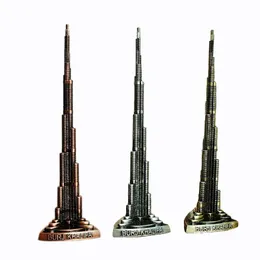 装飾的な置物オブジェクトBurj Khalifa Tower Alloy for Interior Office Home Decor装飾リビングルームクラフト装飾アクセサリーdec