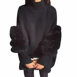 Women Oversized Fur Sweater Winter Truien Dames Fluffy Sweater Tunic Turtleneck Pull Femme Manche Longue 2020 Fashion Outwear296a