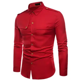 Мужские повседневные рубашки Moda Combate Militar Slim Fit Camisa de Manga Рубашка с длинным рукавом для мужчин Camisas Mangas Curtas Dos Homens Jipe 10.4