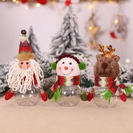 Decorações de Natal Candy Jar Storage Bottle Friends Fid criança Flanela Doces Presentes de neve #2o09Christmas