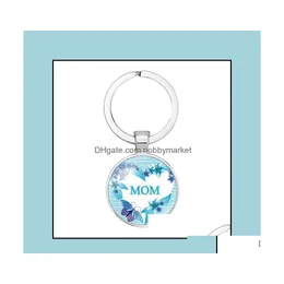 Ключевые кольца ювелирные изделия мама я люблю тебя, ключевая буква, время для борьбы с подарком подарка для матерей, 2021 USLIK DHMN0