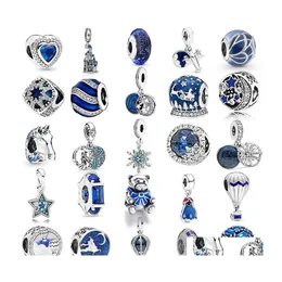 Charms Cute Cartoon Animal Series Sier Beads Akcesoria Fit Fit Oryginalna bransoletka DIY dla kobiet biżuteria Prezent Upadek Odkrycia Prezent