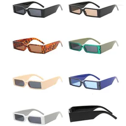 Okulary przeciwsłoneczne ramy mody małe kwadratowe punkowe męskie damskie szklanki na zewnątrz okulary okularne fors22