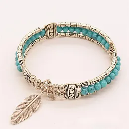 Charm Armband 1pc Retro Multi Color Tibetan Buddhist Good Lucky Bangles for Women Men Vintage Bangle Bohemian