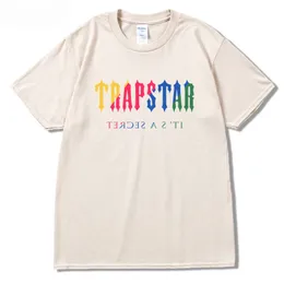 Designerski koszulki Trapstar Undersea Kolor drukowane Mężczyźni T-shirt Summer Oddychający swobodny krótki rękaw Street Botwna marka T Shirts