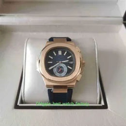 8 Style High Quality Watches 40 5mm Nautilus 5980 1R-001 5980R 18k Rose Gold Sapphire Glass Asia Transparent Mechanical Automatic 1967