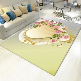 Halılar oturma odası sehpa kanepe büyük halı yastık yatak odası merkezi 1 parça/set çiçek kelebek kaymaz moda