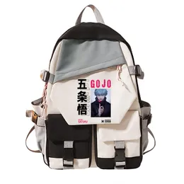Sırt çantası jujutsu kaisen itadori yuji seyahat defter karikatür öğrenci okul çantası çocuklar kitap çantası mochila yuta öfkeli animebackpack