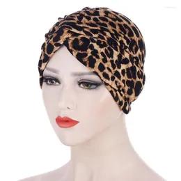 Mützen Beanie/Totenkopfkappen Mode Hüte für Frauen Multifunktions-Blumen-Twist-Schal-Hut Baotou-Druck Leopard Muslimisches Kopftuch 210 Oliv22