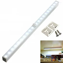 Night Lights 20 LED Tube Cupboard Light PIR Motion Sensor Cabinet Wardrobe Drawer Lamp