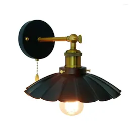 Wall Lamp American Retro Light Loft Iron Adjust Sconce With Switch Fixture For Living Bedroom Bedside Home Decor Luminaria