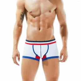 Underpants Men's UnderwearLow cintura Sexy TightMulticolorrinted StitchingComfortabLEMEN's Roundlemen Boxers