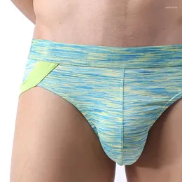 Underbyxor trosor shorts män underkläder mjuka modala trosor manlig sexig penis ficka cuecas homme slip högkvalitativ märke