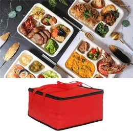 Servis uppsättningar Pizza Bag Isolated Cooler Isolation Folding Picnic Portable Ice Pack Thermal Delivery