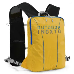 Bolsas ao ar livre INOXTO Cross-country Running Backpack Men's Ultra-Light ombros femininos Saco de hidratação de escalada à prova d'água 3L