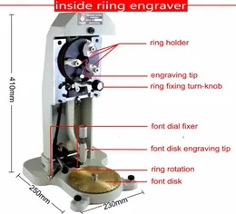 Jewelry Pouches ! RING MACHINE INSIDE LETTER & NUMBER FONT ON MAKING TOOL JEWELLER