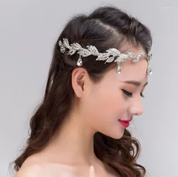 Headpieces Bride's Eyebrow Pendant Rhinestone Hairband Wedding Tiara Birthday Crystal Princess Crown Jewelry