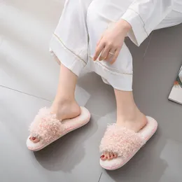 Kapdyny damskie halowy jesień i zimowa domowa podłoga pluszowa miękka podeszwa buty z modą termiczną Sapatos Chaussons Mujer