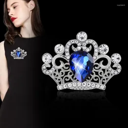 Broches Leeker Broche de Cristal de Luxúria com pedras roxas azuis para mulheres joias de partido de festa misto Presente 127 xs2
