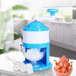 Baking Moulds Ice Crusher Portable Stainless Steel Hand Crank Snow Cone Maker Shredding Machine Shaver For Kitchen Tool