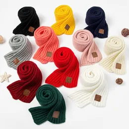 Bufandas bufanda infantil niños niñas cálidas engrosadas de tejido pequeño versión coreana de otoño e invierno