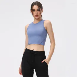 Yoga Outfit Women Sport Tank Sexy Crop Top Comprehensive Training Jogging Fitness Bra Gym High-quality Vest Shockproof Chest Pad Female