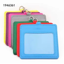 H￶gkvalitativ 618 PU -l￤dermaterial Dubbelkort Hylsa ID -m￤rke Fodral Clear Bank Credit Card Holder Accessories