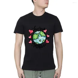 Herren-T-Shirts „Love Your Mother Earth“, superweiches T-Shirt, Herrenbekleidung, Shirt für