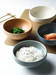 Schalen Keramikschüssel Reis Haushalt Porzellan Abendessen Dessert Restaurant Japanisches Tabellengeschirr Mischung CN (Ursprung)