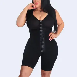 Shaper da donna senza maniche Faja per tutto il corpo con reggiseno sopra il ginocchio BBL Shapewear Post Op Fajas Pantaloni modellanti per addominali a compressione incrociata