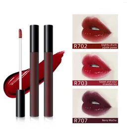 Lip Gloss Black Tube Mirror ترطيب الهواء الصقيل ماء نفاذية طويلة الأمد جلدة واضحة LOT LOT