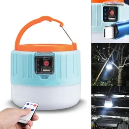 Emergency Light Solar Rechargeable Lamp USB Super Bright Searchlight LED Outdoor IP65 Waterproof Work Portable Lanterns