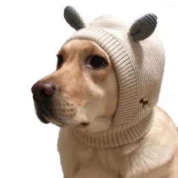 Dog Apparel Pet Accessories Hat For Dogs Cat Autumn Winter Cute Windproof Warm Headgear Velvet Knitted Hats Puppy Medium Large Perro