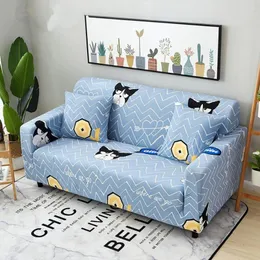 Chair Covers Dog Sofa Cover Blue Armchair Elastic Couch Single Two Three Four Seat Slipcover Funda 2 Plazas Corner