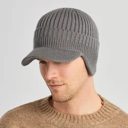 Berets Chic Men Hat Washable Solid Color Regular Fit No Constraint Winter Cold-proof