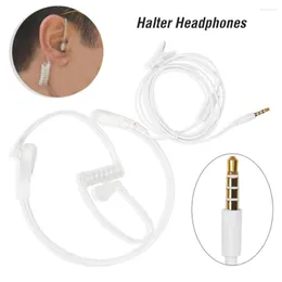 Walkie Talkie 3.5mm Throat Mic Headphone 1 Pin Covert Air Tube Earpiece PMic Noise Reduction Headset For Phone Speakers Computers Earphone