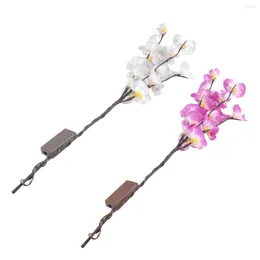 Nattljus LED Simulering Orchid Branch Light Lighted Flowers Desktop Vase Flower Lamp Premium IP44 Waterproof