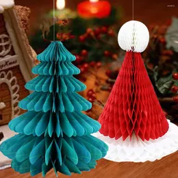 Decorações de Natal, pingente de colméia, chapéu de Papéu de Papai Noel atmosfera decorada