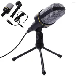 Mikrofony 3,5 mm Plug and Play SF-920 Multimedia Microfone Sing Studio (czarny)