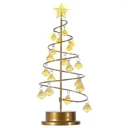 Noel Dekorasyonları Peri Işıkları Noel Atmosfer Masa Işık Tatil Dekor Lambası Kristal Demir Ağaç Oturma Odası Dekorasyon Gecesi