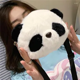 Backpack Shoulder Bag Cartoon Panda Cross Body Messenger Lipstick Plush Handbag Gift For Mother's Day Valentine's Dropship