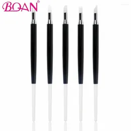 Nagelkonstsatser BQAN 5st/Set Silicone Head Sculpture Pen 3D Carving Diy Glitter Powder Liquid Manicure Doting Brush Tips Tools Tool