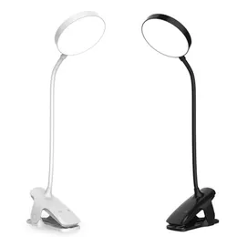 Table Lamps Clip On Reading Light 36 LED Rechargeable Book With 5 Color X Brightness Eye Protection Kids Touch Desk Lamp
