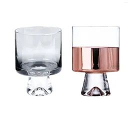 Wine Glasses 260ml Glass Cups Juice Elegant Glassware Whisky For Kitchen Dinners Parties Restaurants Coffee Bar