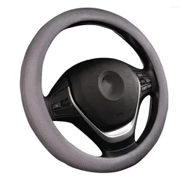 Steering Wheel Covers Fashion Ice Silk Car Cover Wrap For 37-38CM/14.5" -15" M Size Braid On The Case Funda Volante