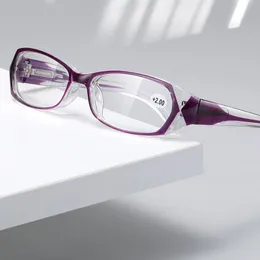 Solglasögon Retro anti Blue Light Reading Glasses Fashion Presbyopia glasögon Kvinnor Computer Eyewear med Diopter 1.0 1.5 2,0 till 4.0Sunglas