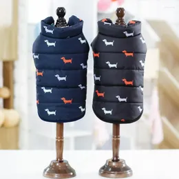 Abbigliamento per cani Abbigliamento invernale per animali domestici Abbigliamento per cuccioli Gilet caldo Cappotto per cani di piccola taglia Giacca per animali domestici antivento Chihuahua imbottito in cotone