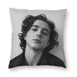 Kudde /dekorativ Timothee Chalamet Square Case Home Decor 90-tals TV-skådespelare S kast för vardagsrum dubbelsidig tryckning /